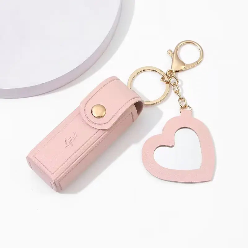 Mini Lipstick Coin Purse with Keychain