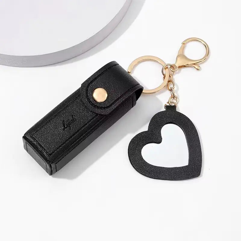 Mini Lipstick Coin Purse with Keychain