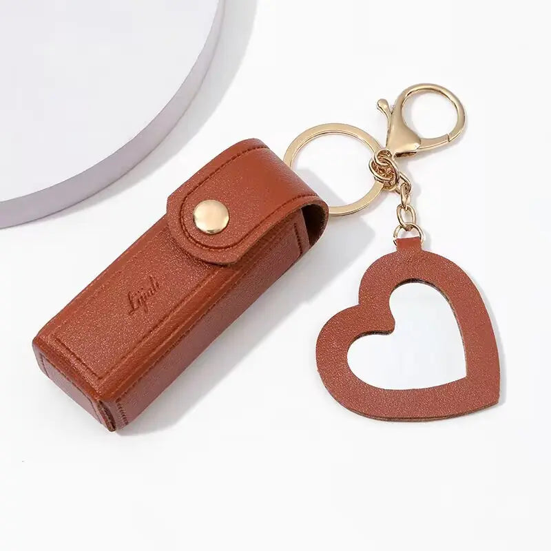 Mini Lipstick Coin Purse with Keychain