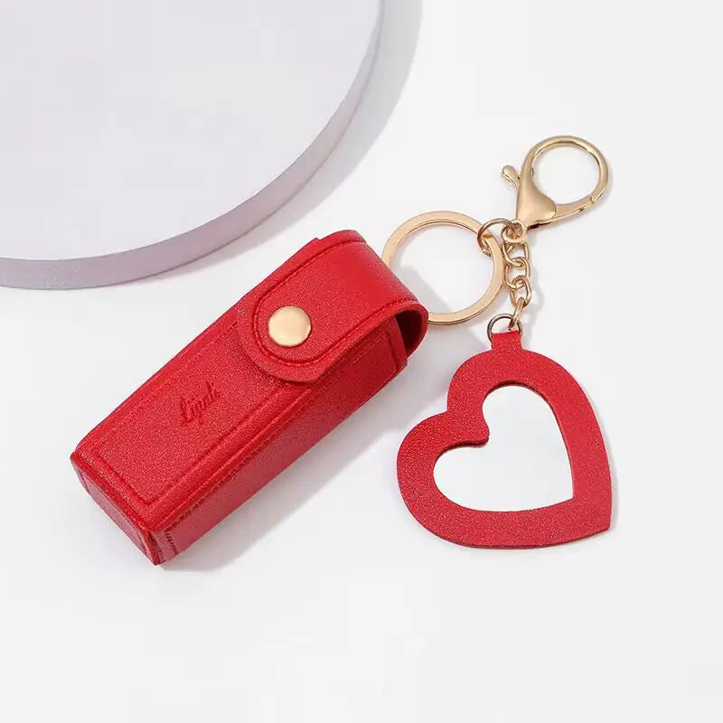 Mini Lipstick Coin Purse with Keychain