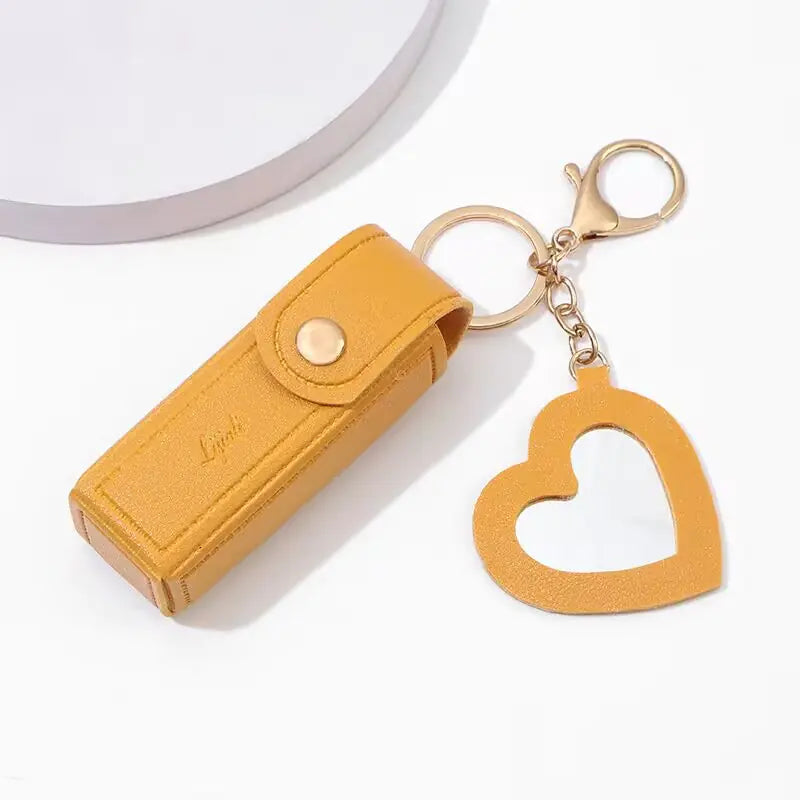Mini Lipstick Coin Purse with Keychain
