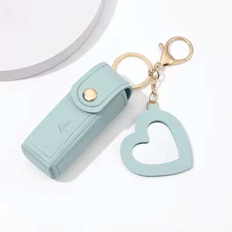 Mini Lipstick Coin Purse with Keychain